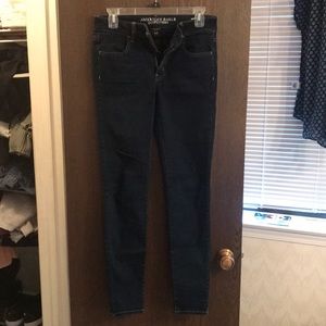 8Long American Eagle dark wash Jeggings